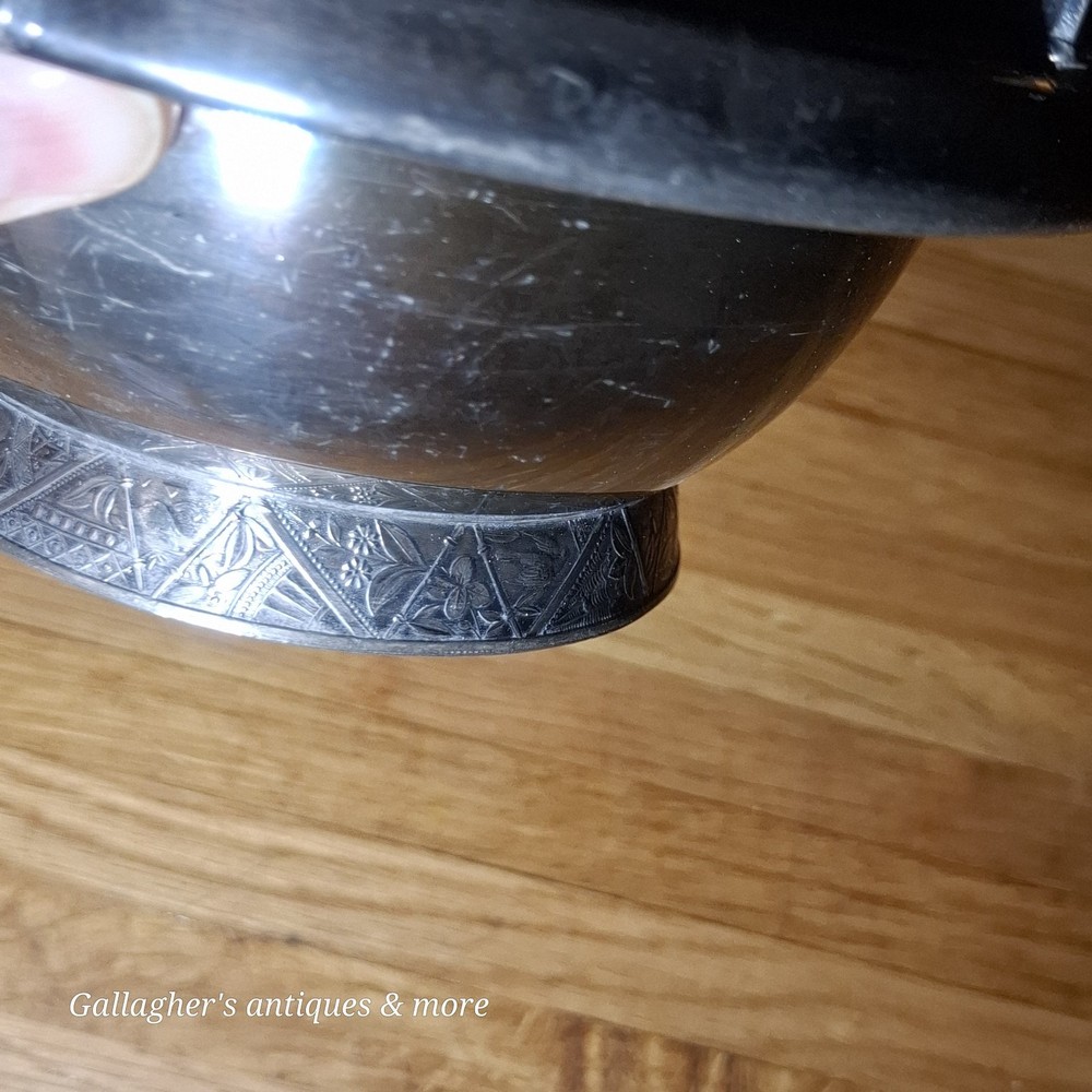 Antique Hartford Silver Plate Pickle Castor Dish