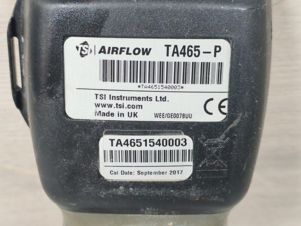 TSI Airflow Instruments TA465-P Multi-Function Ventilation-missing battery cover