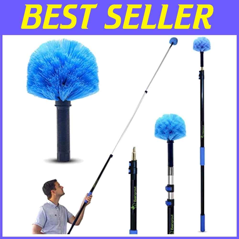 High Ceilings with Telescopic Cobweb Brush
