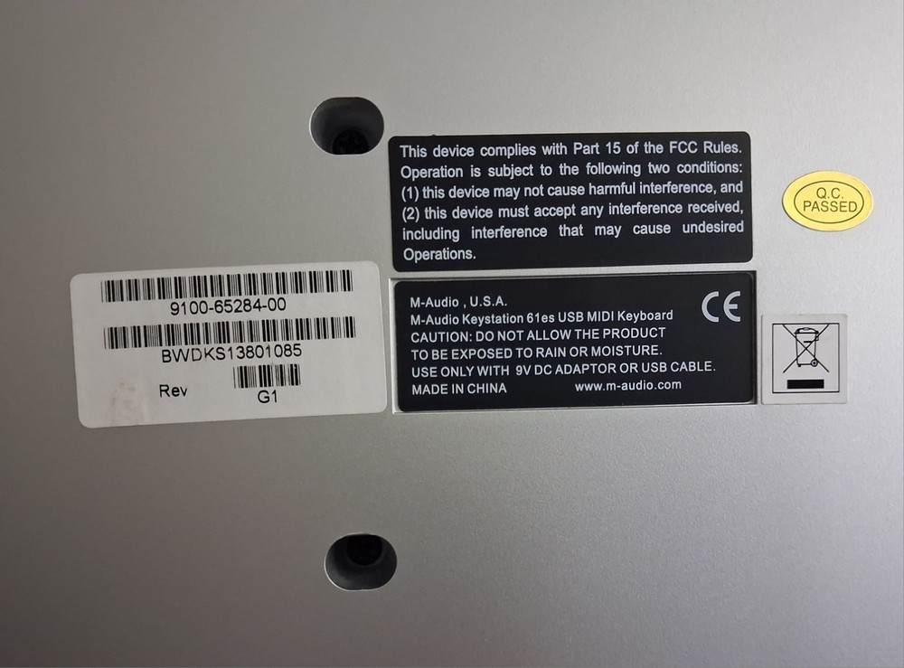 M-AUDIO Keystation 61ES MIDI Controller Keyboard