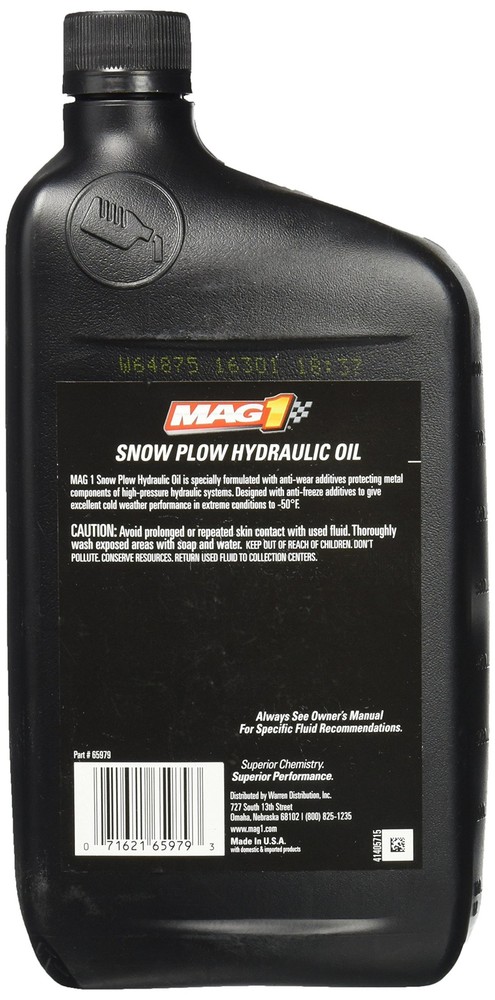 65979 Snow Plow Hydraulic Oil - 1 Quart