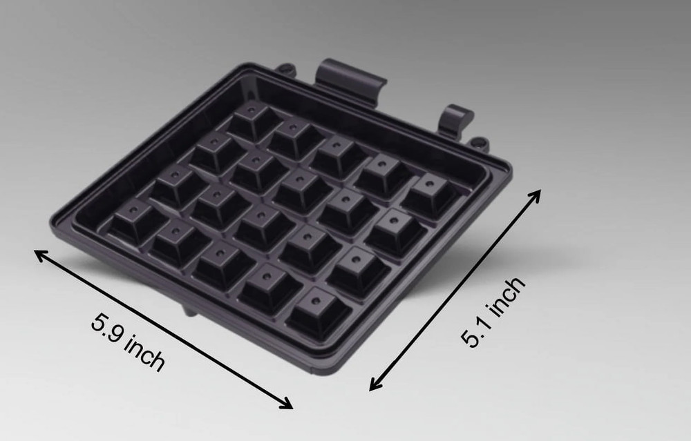 Compact Single Slice Waffle Maker with Cool Touch Handle