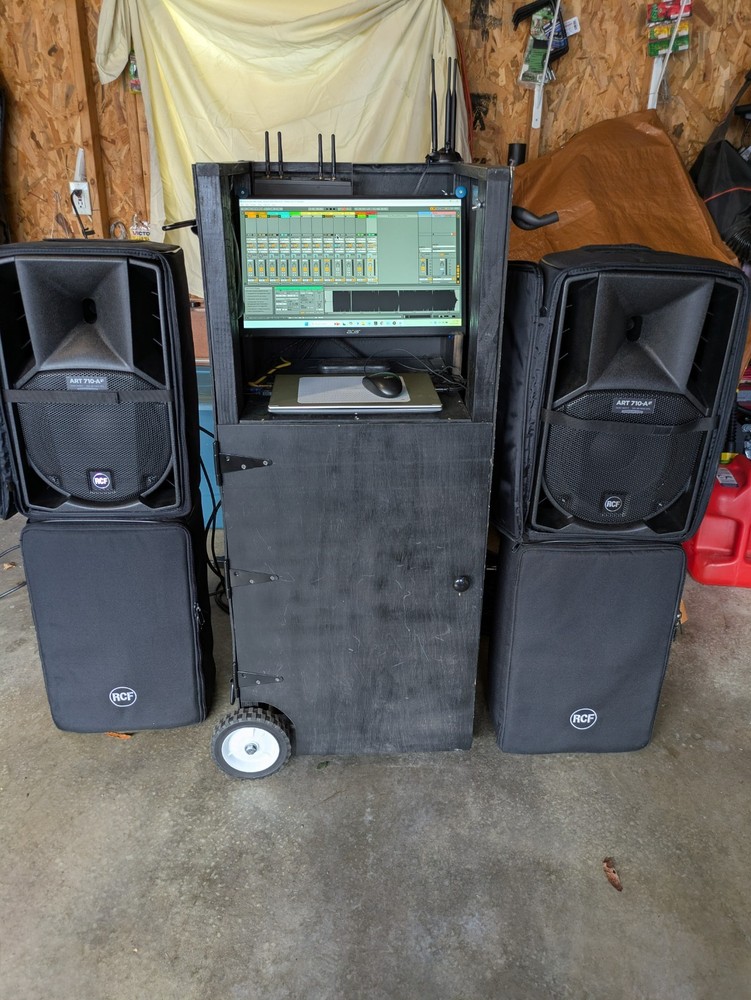 Pro Audio Mobile PA System, X32, RCF, Ableton