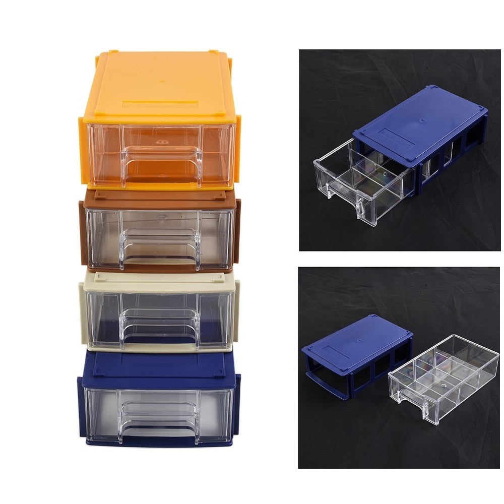 Stackable Storage Box 80 Degree Celsius 1PC Component Screws Toolbox PE
