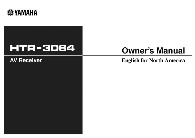 Yamaha HTR-3064 AV Receiver Owners Manual