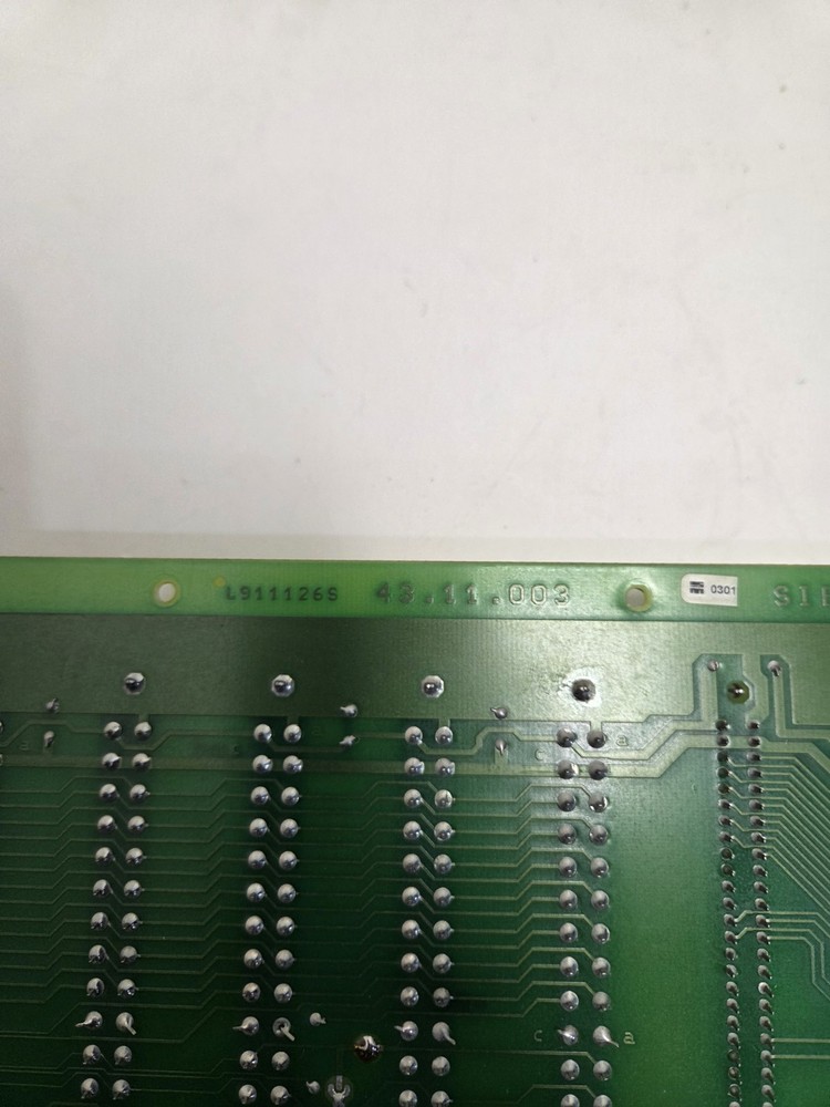 SIEB & MEYER 43.11.003 / K259187 BACKPLANE BOARD