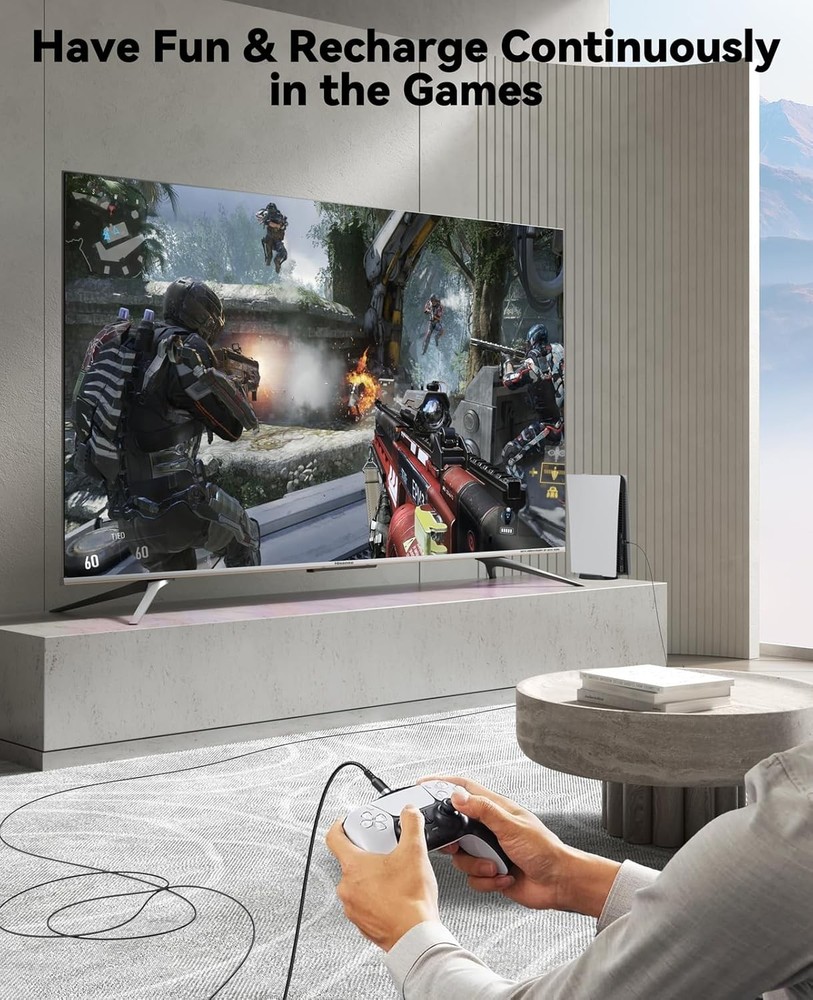 Long USB C Cable 15ft, USB 2.0 to USB Type C Cable