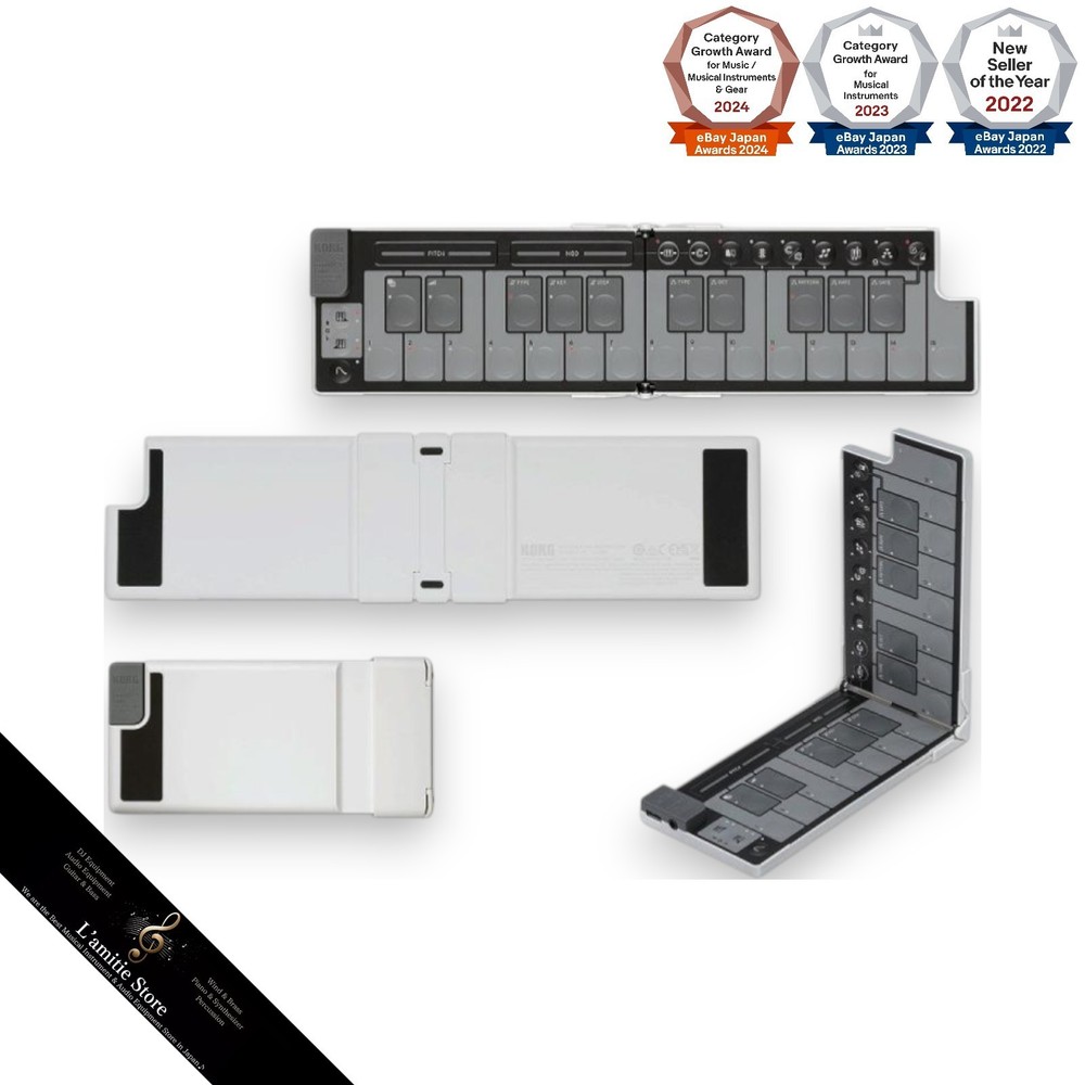 Korg nanoKEY Fold Keyboard White WH Foldable MIDI Controller Japan New