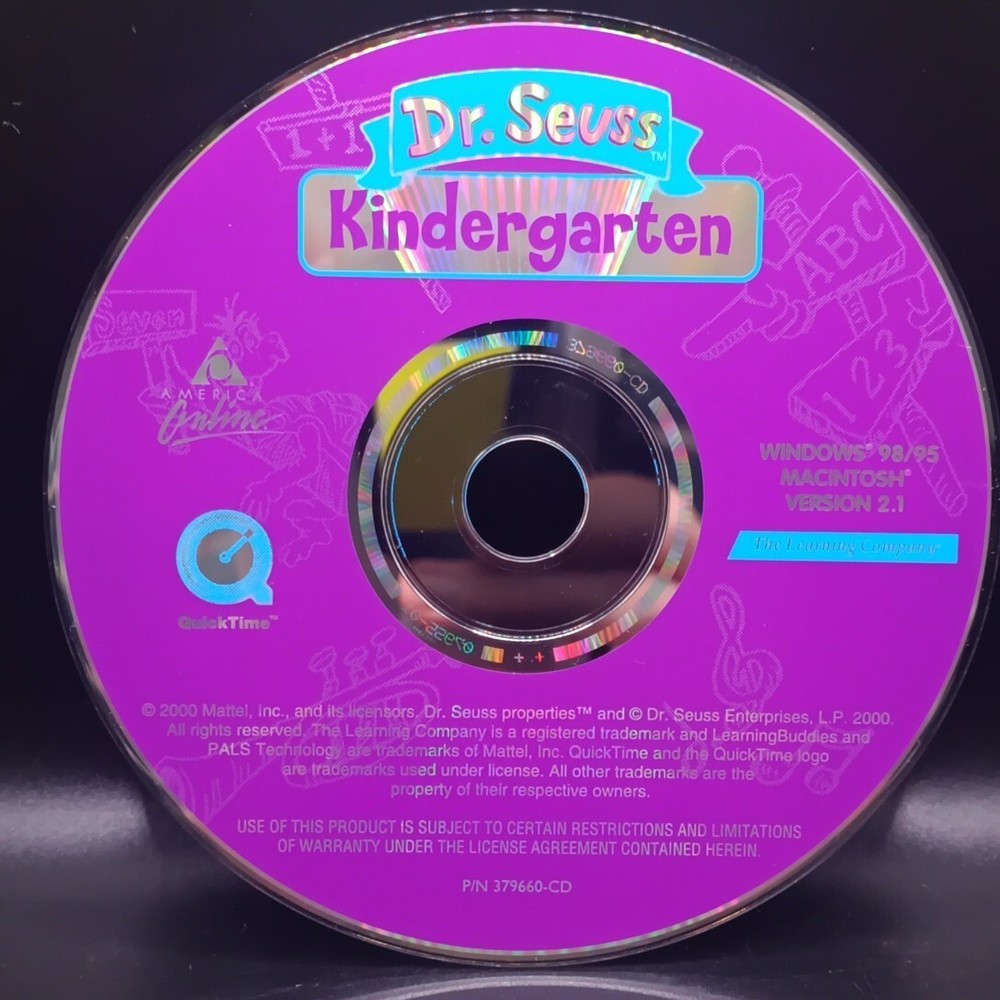 Dr. Seuss Kindegarten (Windows PC, 2000) Disc Only Childhood Game