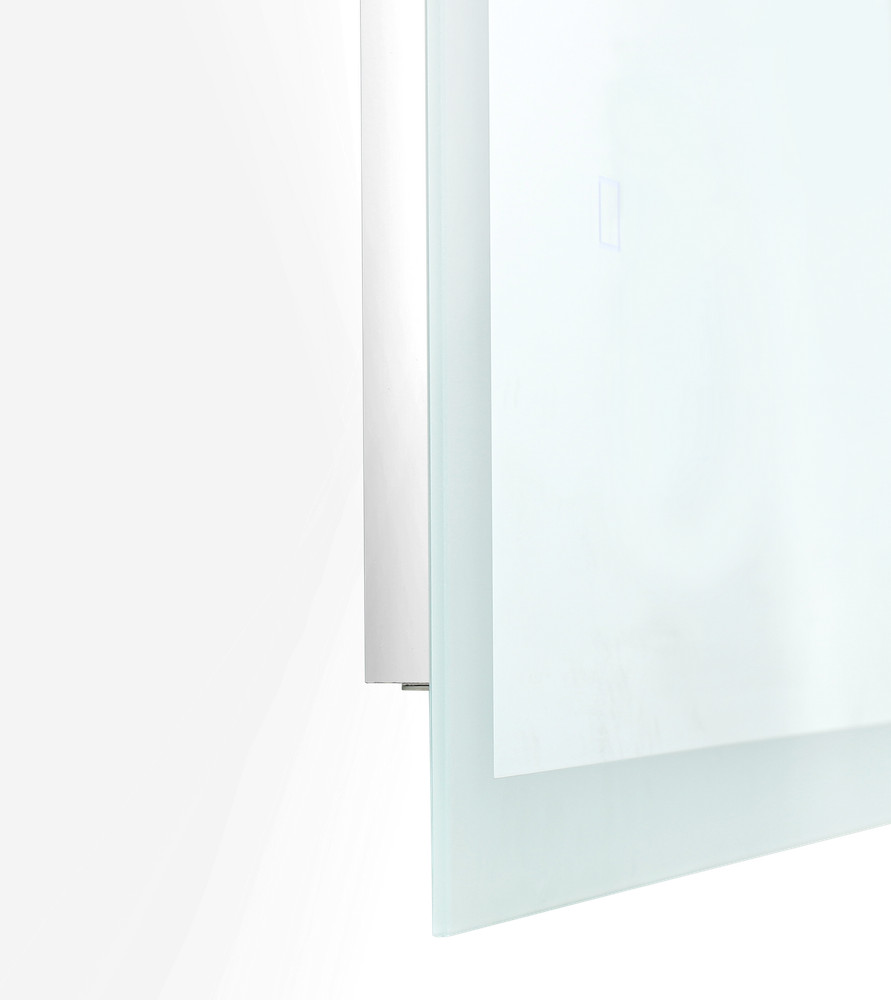 SYLVA LED LIGHTED BATHROOM VANITY SQUARE MIRROR - 25 x 19