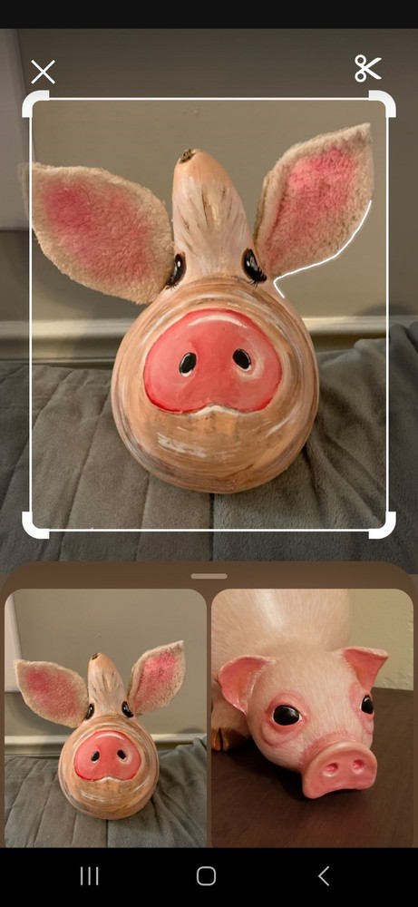 Hand Crafted Pig Gourd