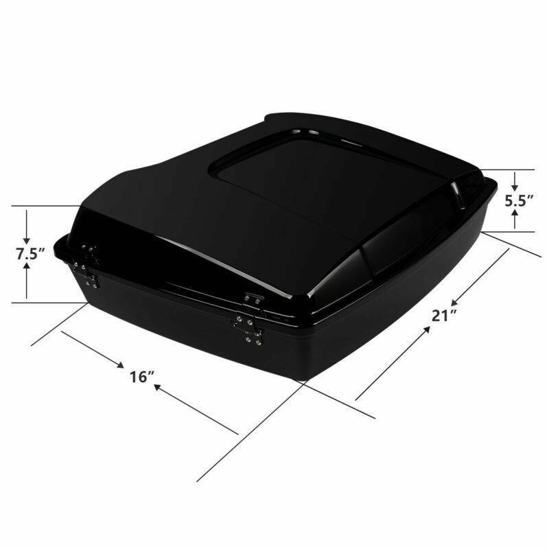 Razor Trunk Pad & Black Mount Rack Fit For Harley Road Glide 2009-2013