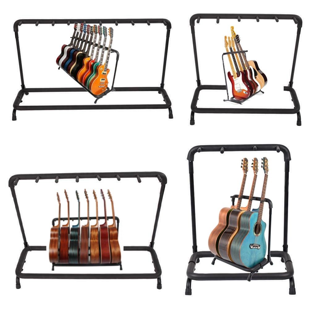 Glarry 3/5/7/9 Guitars Holder Rack Stand Multi Guitars