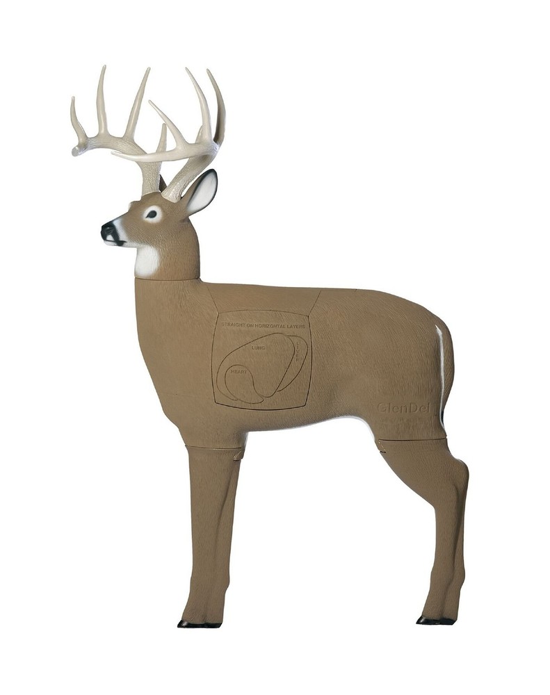 GLENDEL Buck 3D Archery Target with Replaceable Insert Core, GlenDel Buck w/4...