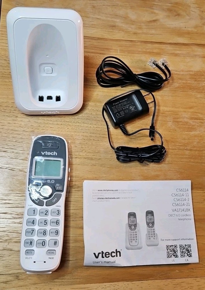 VTech CS6114 Cordless Phone with Caller ID & Call Waiting – DECT 6.0 Technology