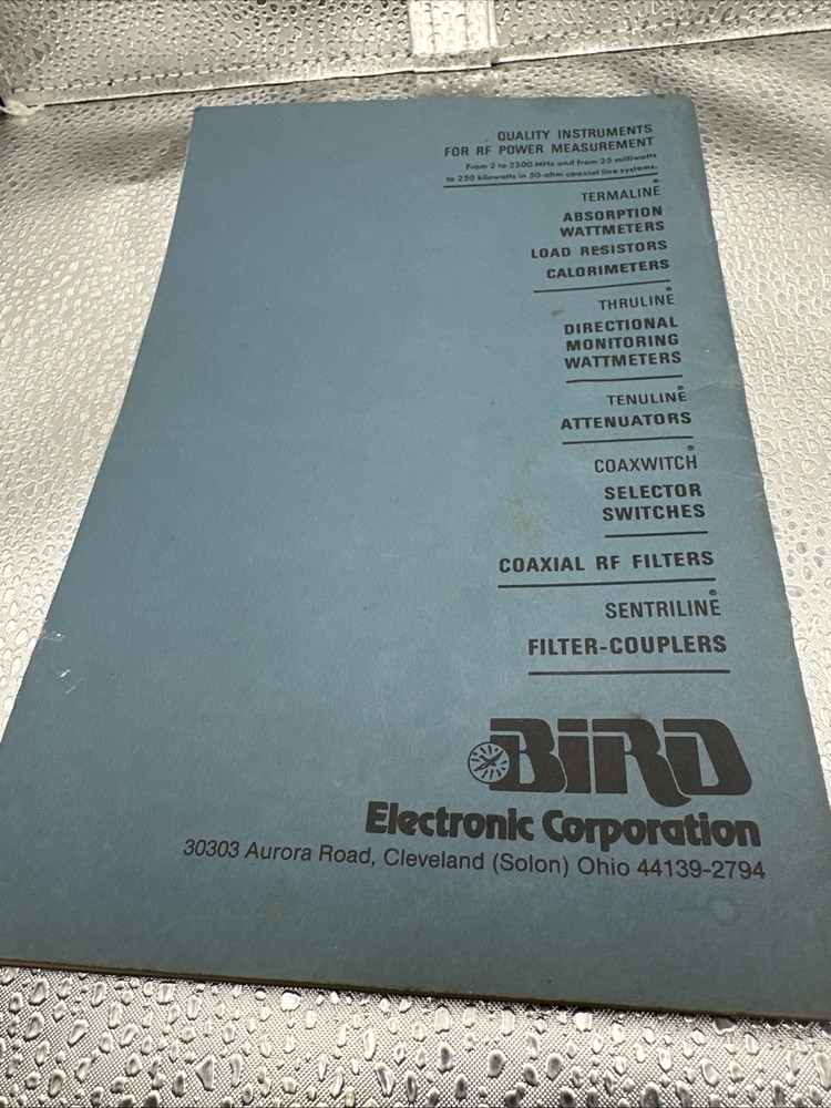 Bird Model 43 Instruction Book