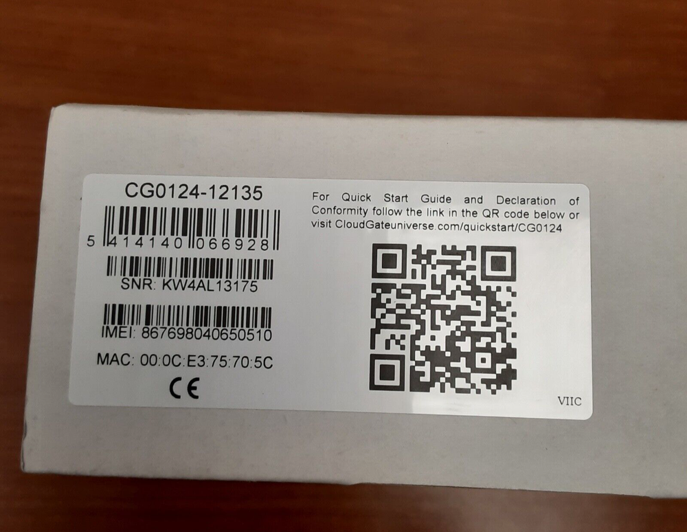 CloudGate CG0124-12135 Router/Modem with Power Supply.