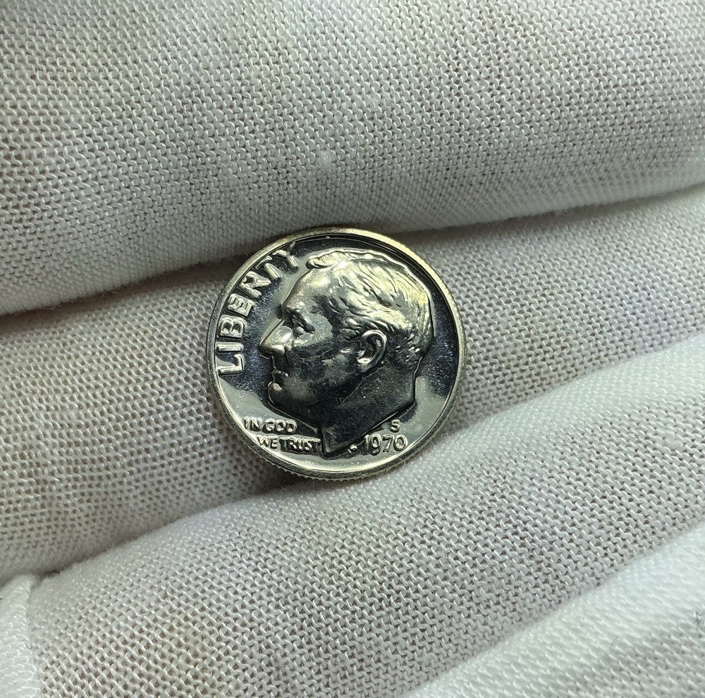 1970 S Gem Proof Roosevelt Dime I367