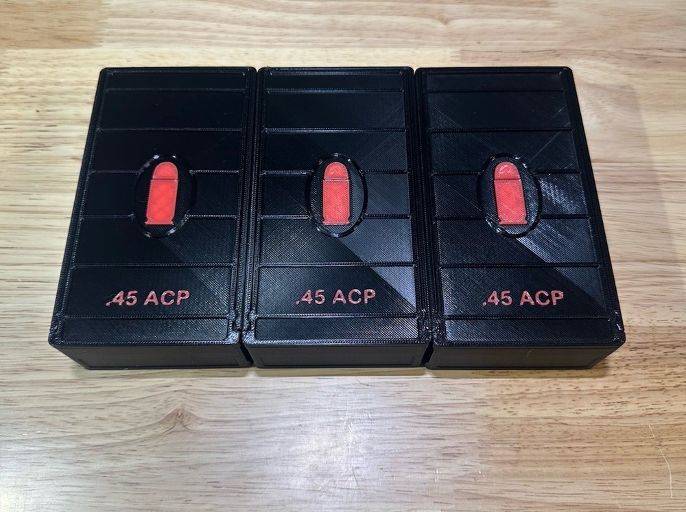 .45 ACP Auto Ammo Box 50rd Capacity (3 Pack)