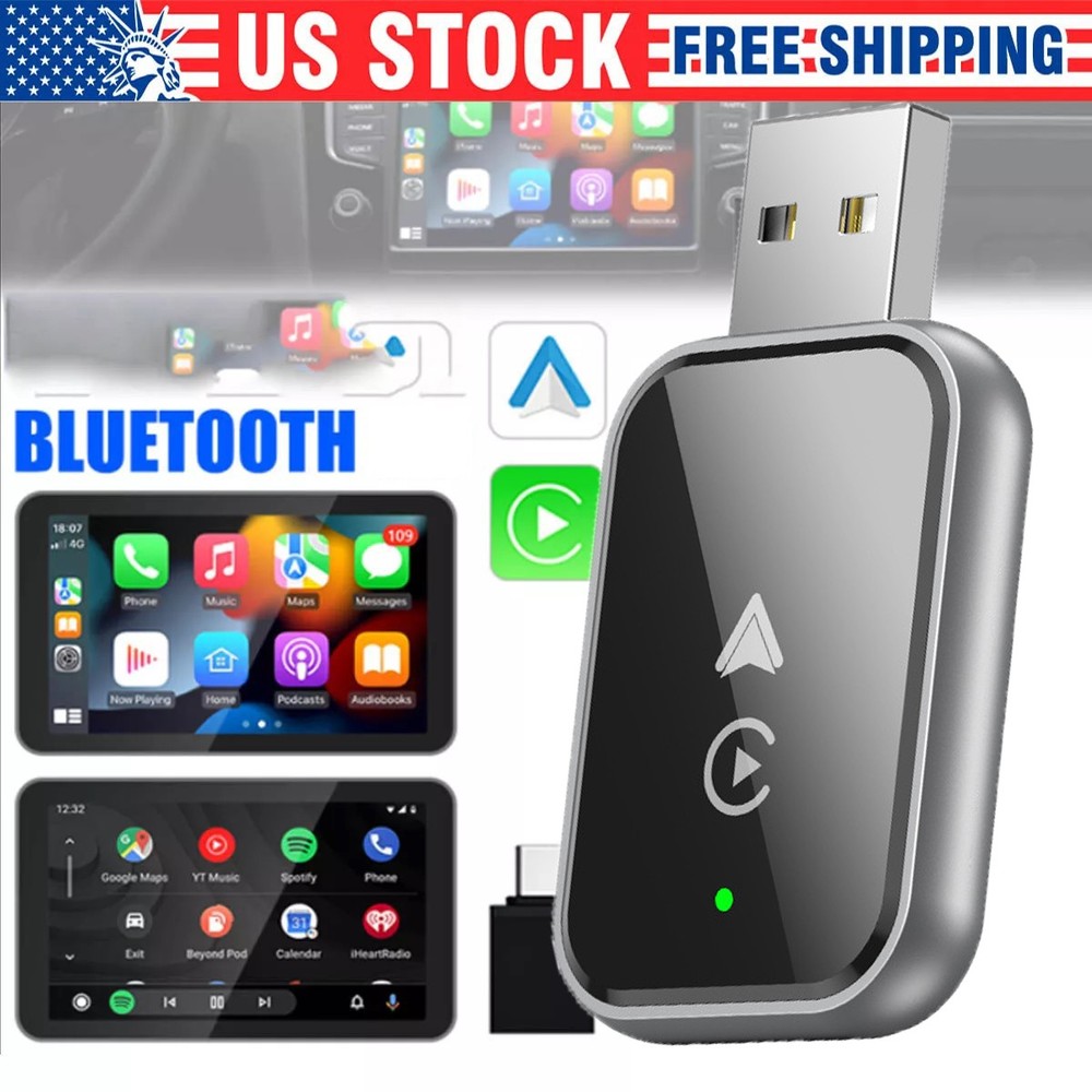 Upgrade Wireless CarPlay Adapter USB for iOS 10 /Android 11