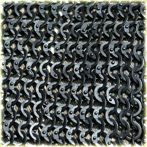 Flat Riveted With Flat Warser Chainmail Shirt 9 mm Medium Size Half Sleeve Huber