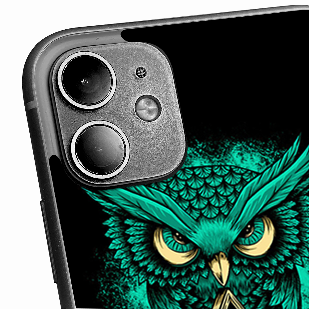 Skins Decal Wrap for Apple iPhone 11 - Awesome Owl Evil