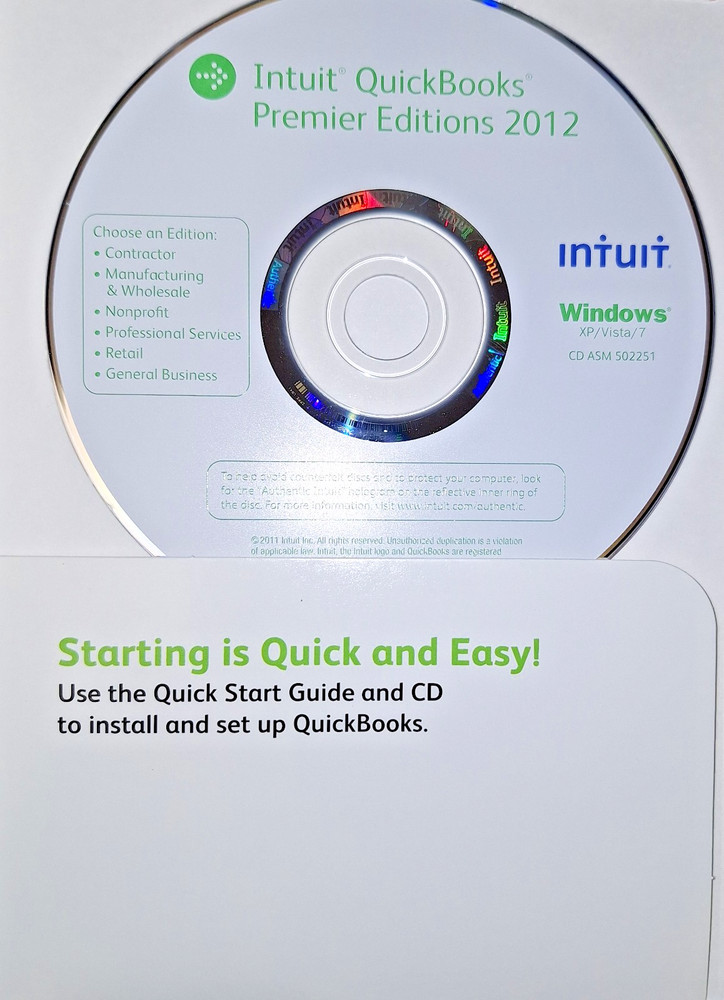 QUICKBOOKS Desktop Professional Services 2012 Accounting