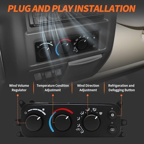 Front HVAC A/C Climate Control Module Compatible with Ram 1500 2500 3500