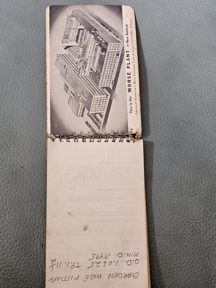 Vintage Morse Cutting Tools Machinist’s Practical Guide Massachusetts