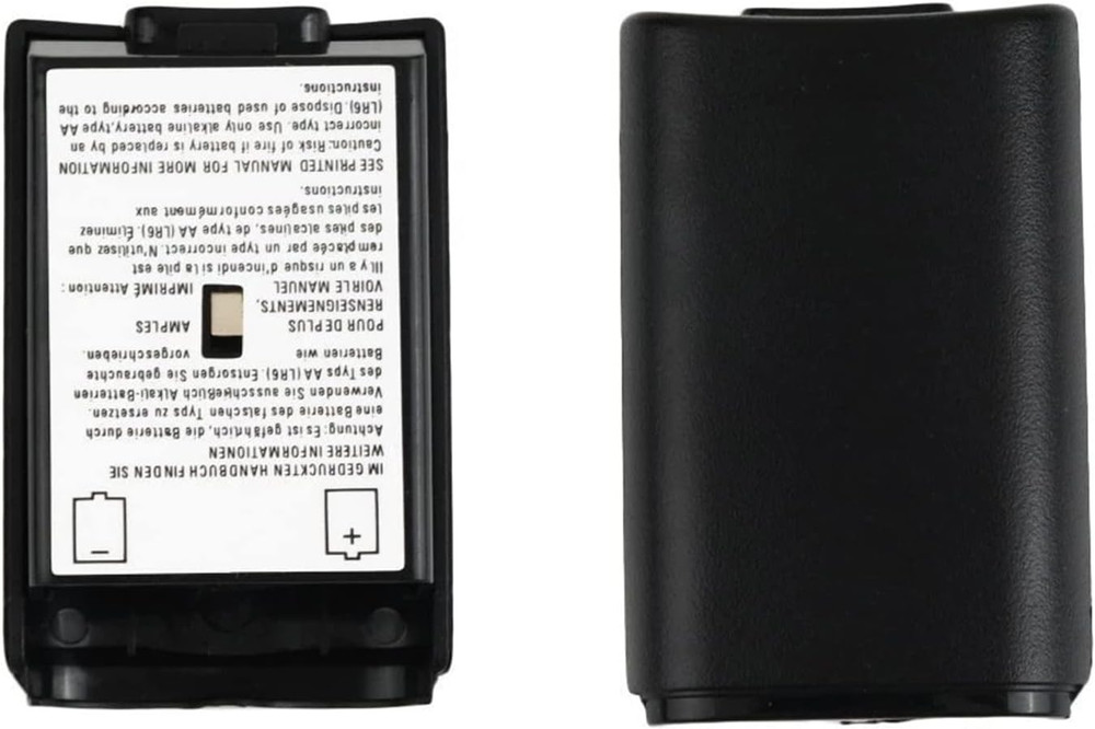 2 Pack Battery Pack Cover for Xbox 360 Wireless Controller, Replacement Battery