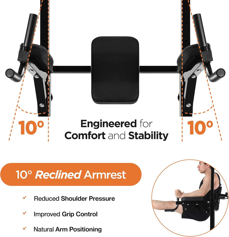 Pull up Bar Free Standing - Power Tower, Multi-Functional Pullup Dip Station, Ca