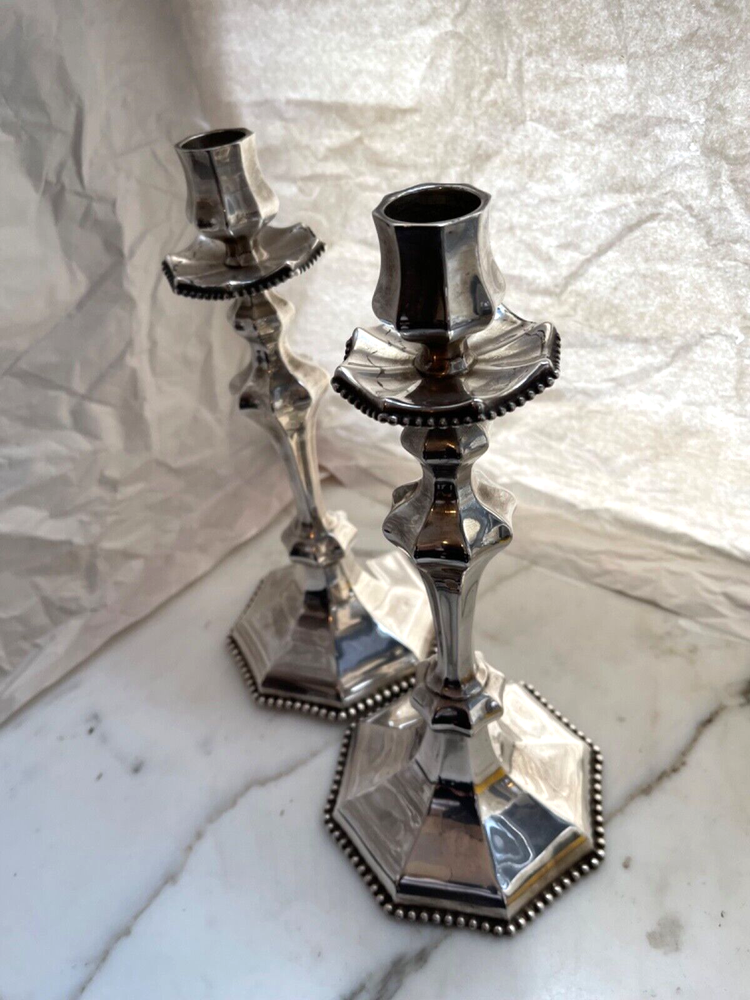 REED & BARTON VINTAGE No 737 Candlestick Pair