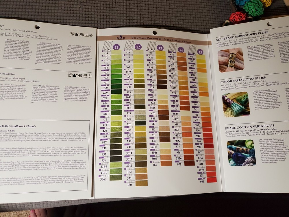 DMC Color Card 12 Page Folding 2018