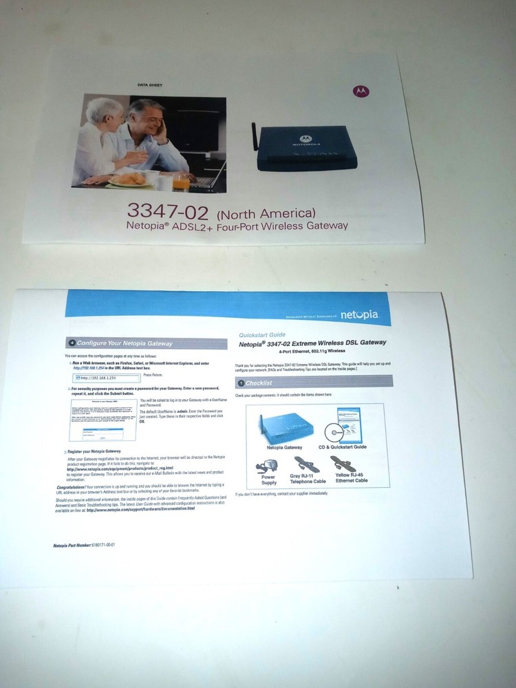 Netopia 3347-02 Four-Port Wireless Gateway Tested