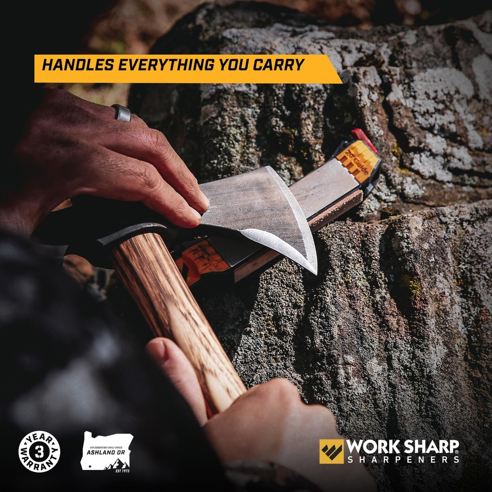 Work Sharp Guided Field Sharpener, Compact Travel Knife One Size, Black