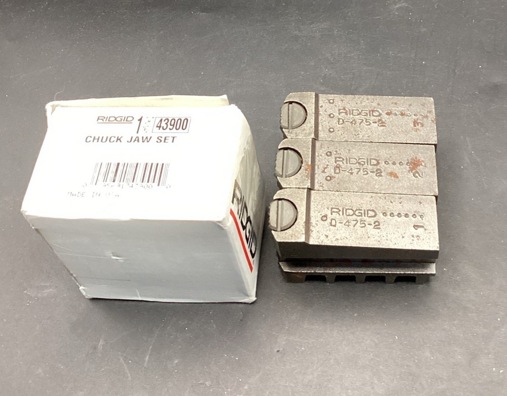 OEM RIDGID Chuck Jaw Set D-475 43900 For 535 Pipe Threader Threading