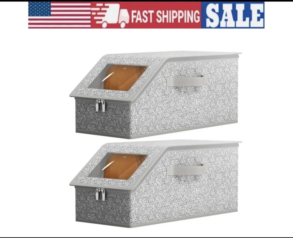 Hat Organizer for Baseball Caps Holder, Stackable Hat Storage Box Case with Lids
