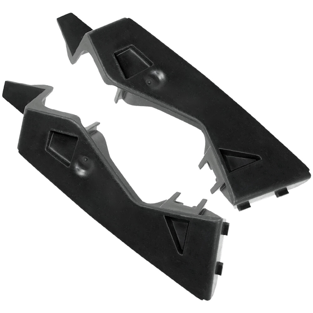 Set of 2 Front Bumper Bracket Holder Black Plastic Left & Right Replacement