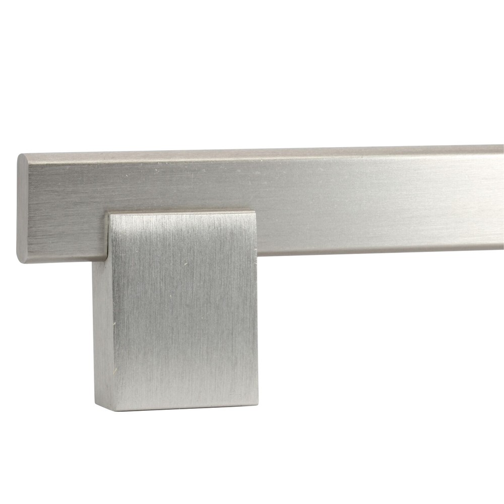 25 Pack Rok Bridge Style 96 Mm Centers Brushed Nickel Cabinet Pull Handle 5-1/32