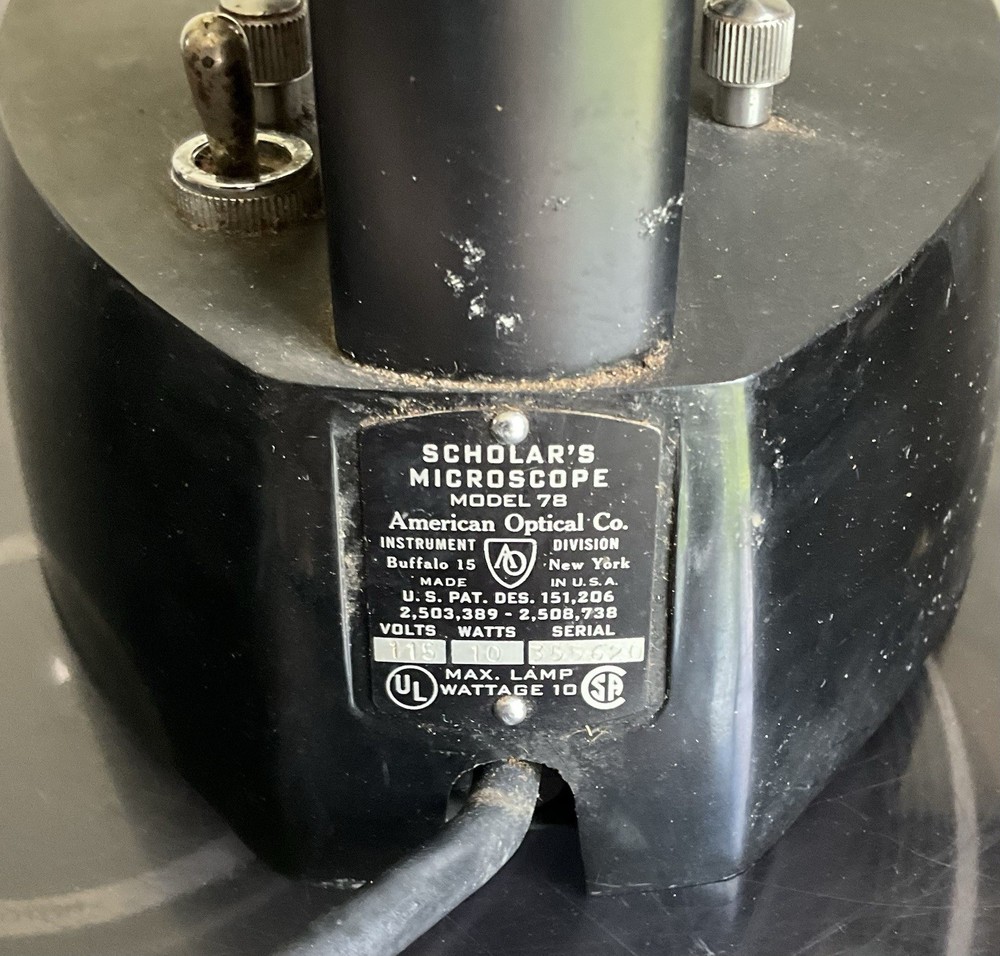 1950 AO Spencer Scholar Microscope American Optical Co