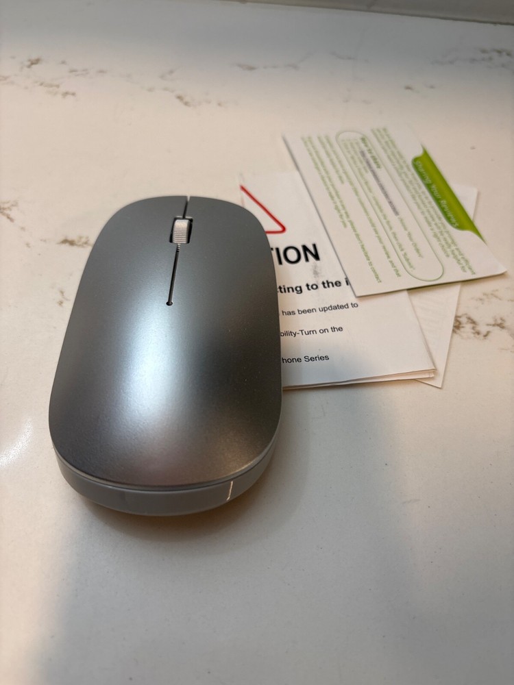 OMOTON wireless Bluetooth 5.0 mouse ultra-thin portable silver