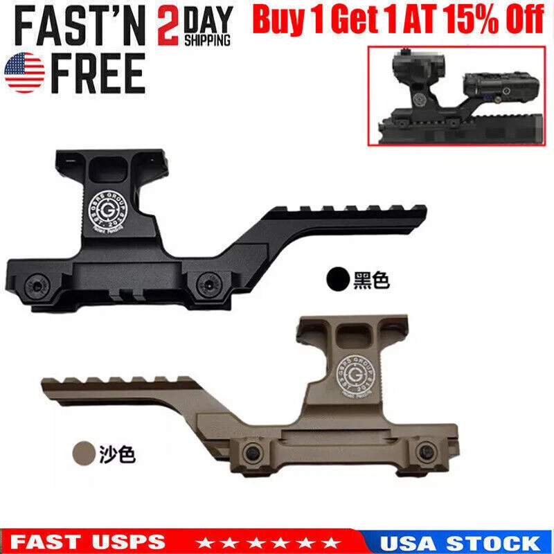 GBRS Group Tactical Hydra Mount Dual Rail Mount for Red Dot and Flashlight Combo