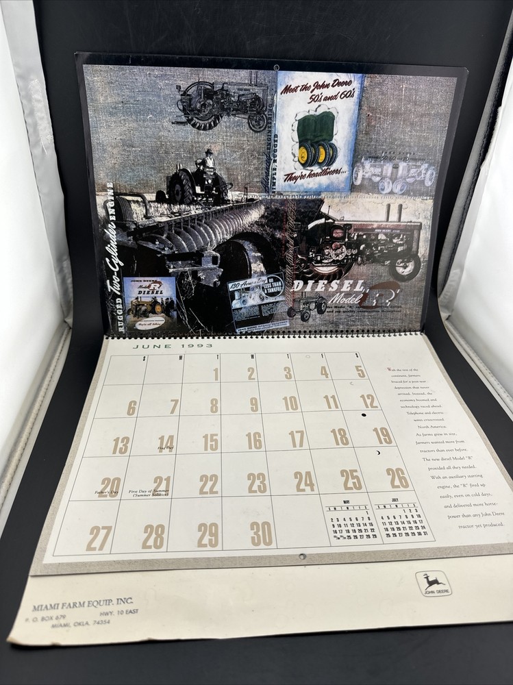 Antique 1993 John Deere Calander