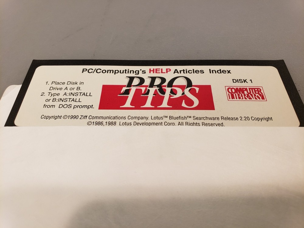 Vintage Ziff PC Computing Pro Tips Help Articles Software 5-1/4" Floppy Disks