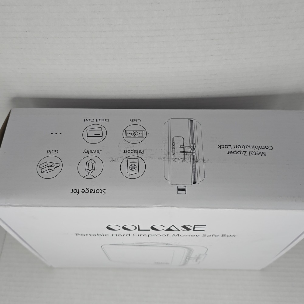 Fireproof Document Black Bag with Lock Fireproof Waterproof File Organizer New