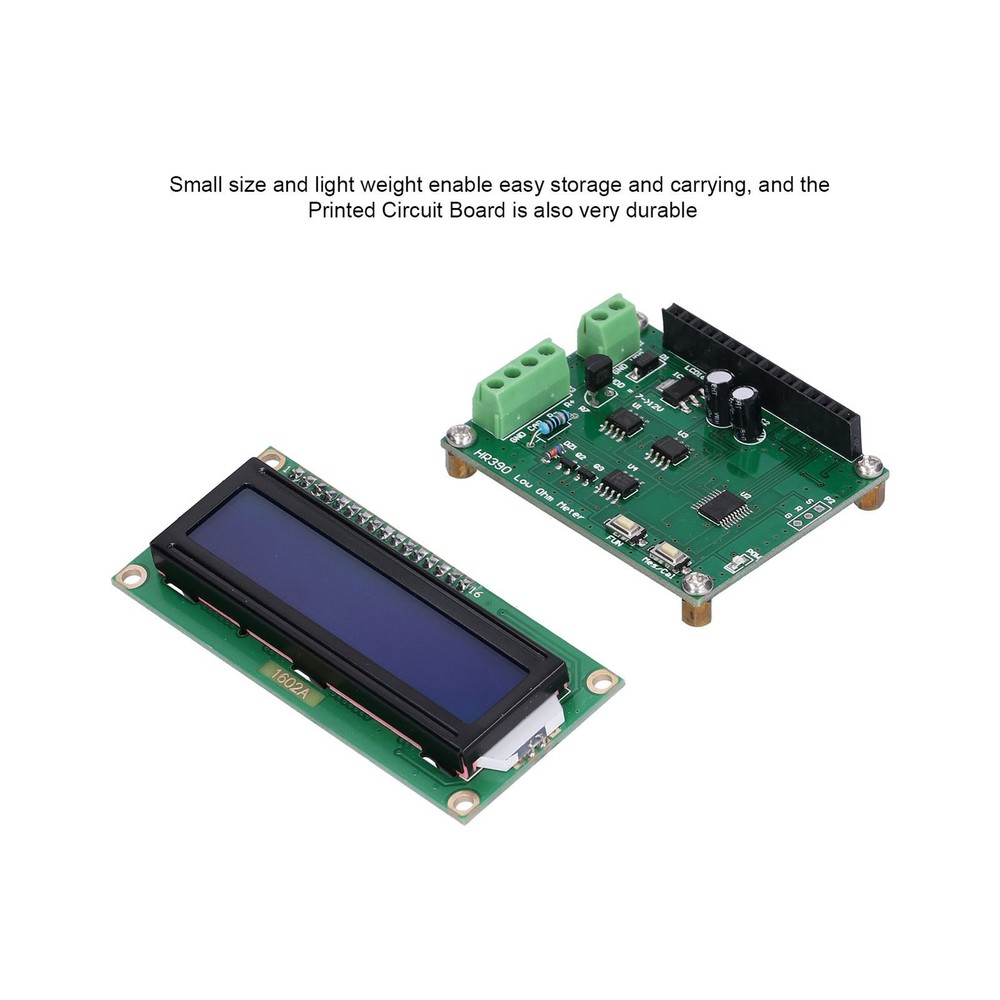 Low Resistance Ohmmeter Milliohm Meter Accurate Capacitance Tester HR390