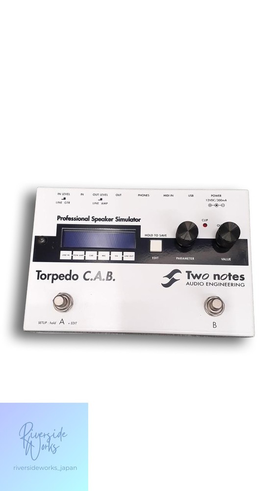 TWO NOTES TORPEDO C.A.B Cabinet Simulator Guitar Effects JP
