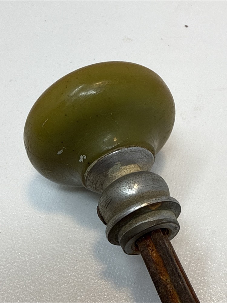 Bakelite Door Knob Set with Spindle - Butterscotch