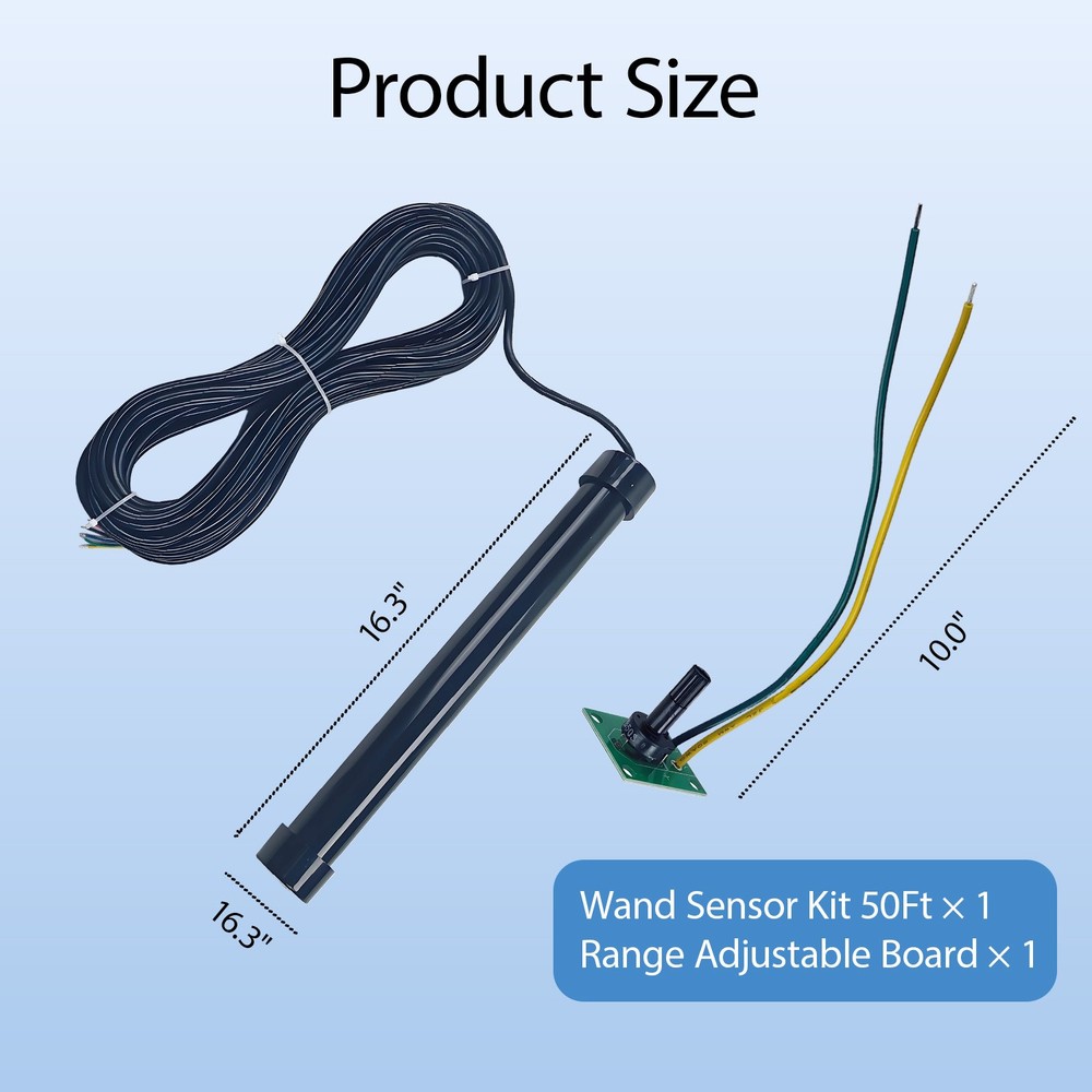 Vehicle Exit Sensor Kit for Driveway Door Opening Systems Kit 50 ft. Cable