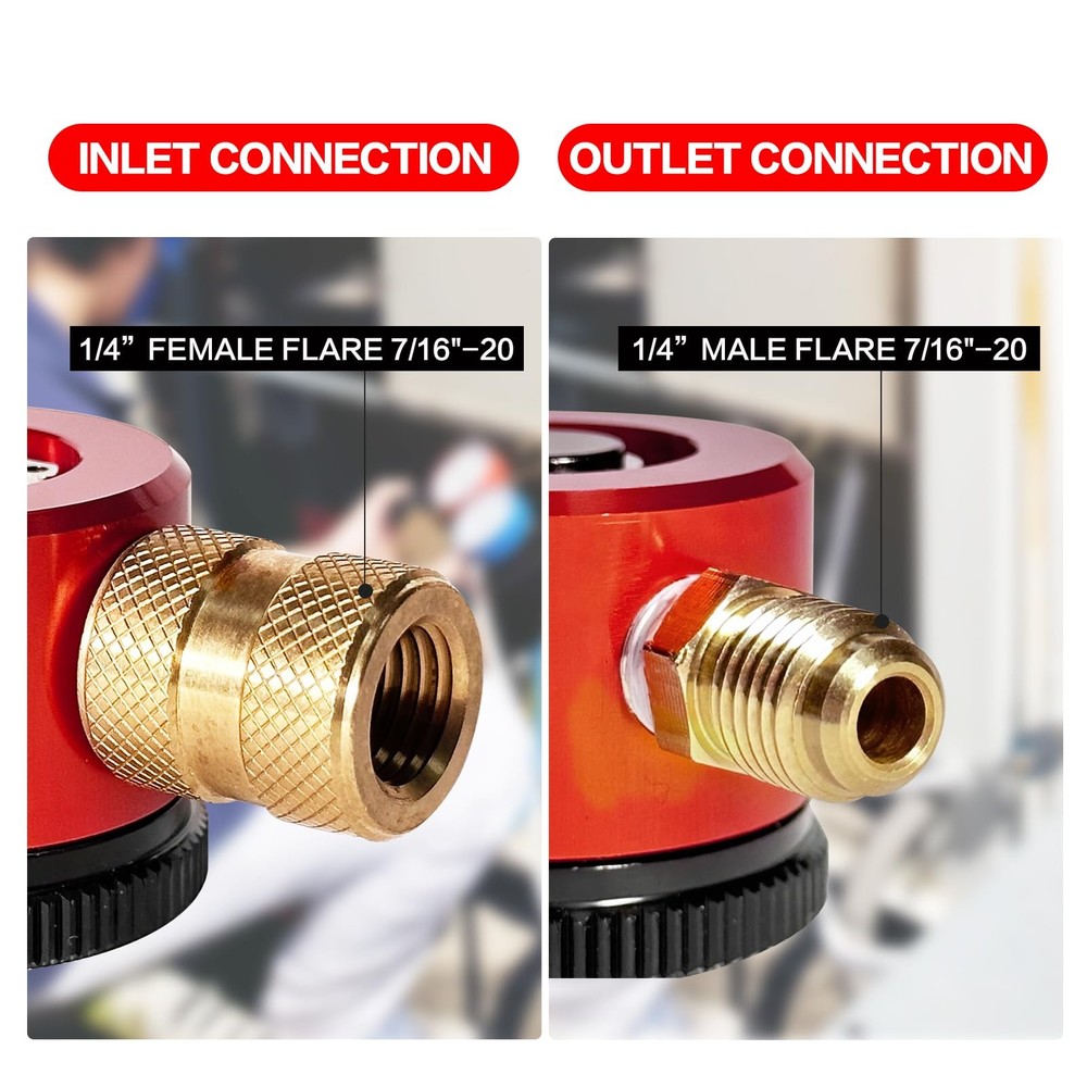 Nitrogen Purge Regulator Tool for HVAC Kit, Purge...
